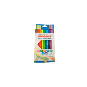 Lápices De Color Monami Jumbo Triangular 12 Colores