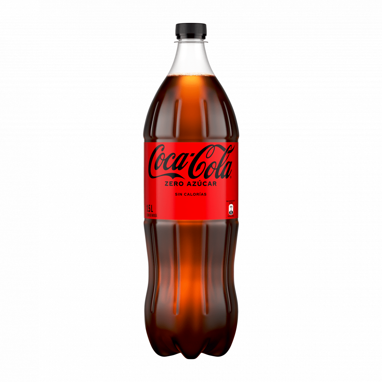 Bebida Coca-Cola Zero Azúcar Botella 1.5 L
