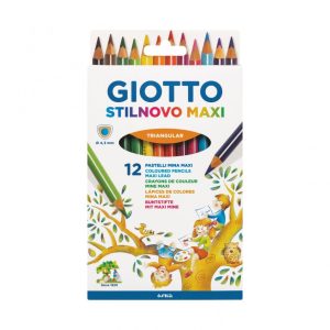 Lápices de Color Giotto Stilnovo Maxi 12 Colores