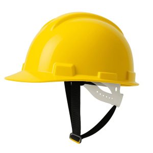 CASCO AMARILLO DRILO CON ARNÉS PLÁSTICO