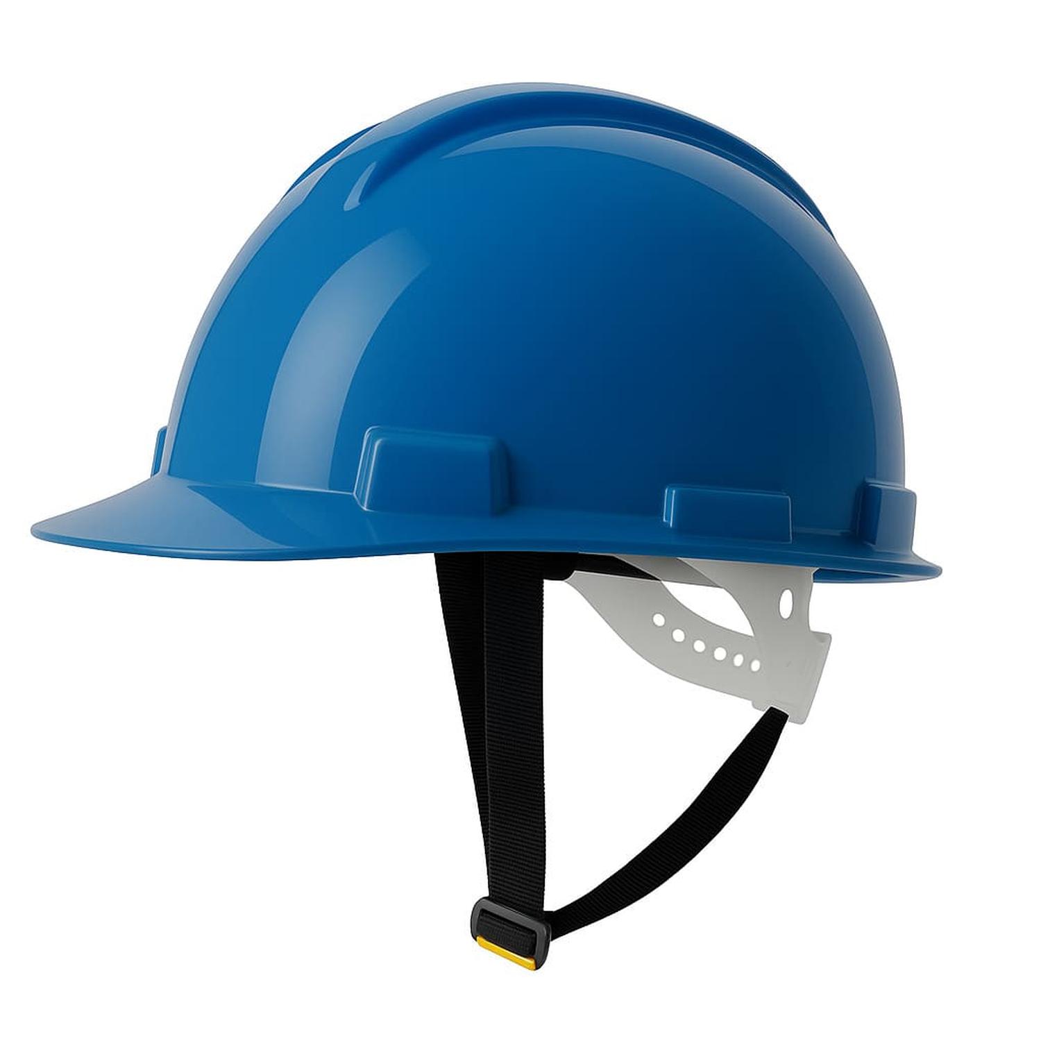 CASCO AZUL DRILO CON ARNÉS PLÁSTICO