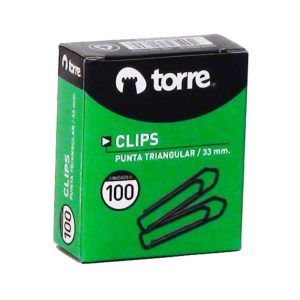 CLIPS METALICO N1 TRIANGULAR 33 MM 100 UN TORRE