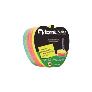 NOTA ADHESIVA TACO MANZANA 400 HOJAS CON PORTALAPIZ TORRE