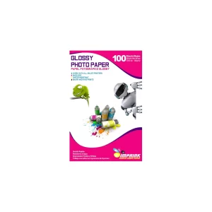 Papel Fotográfico Genérico Glossy Brillante Oficio 180gr X 100 Unidades