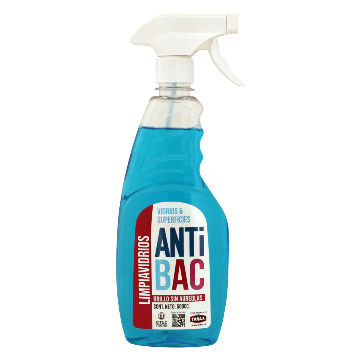Limpiavidrios Antibac Gatillo 500 cc