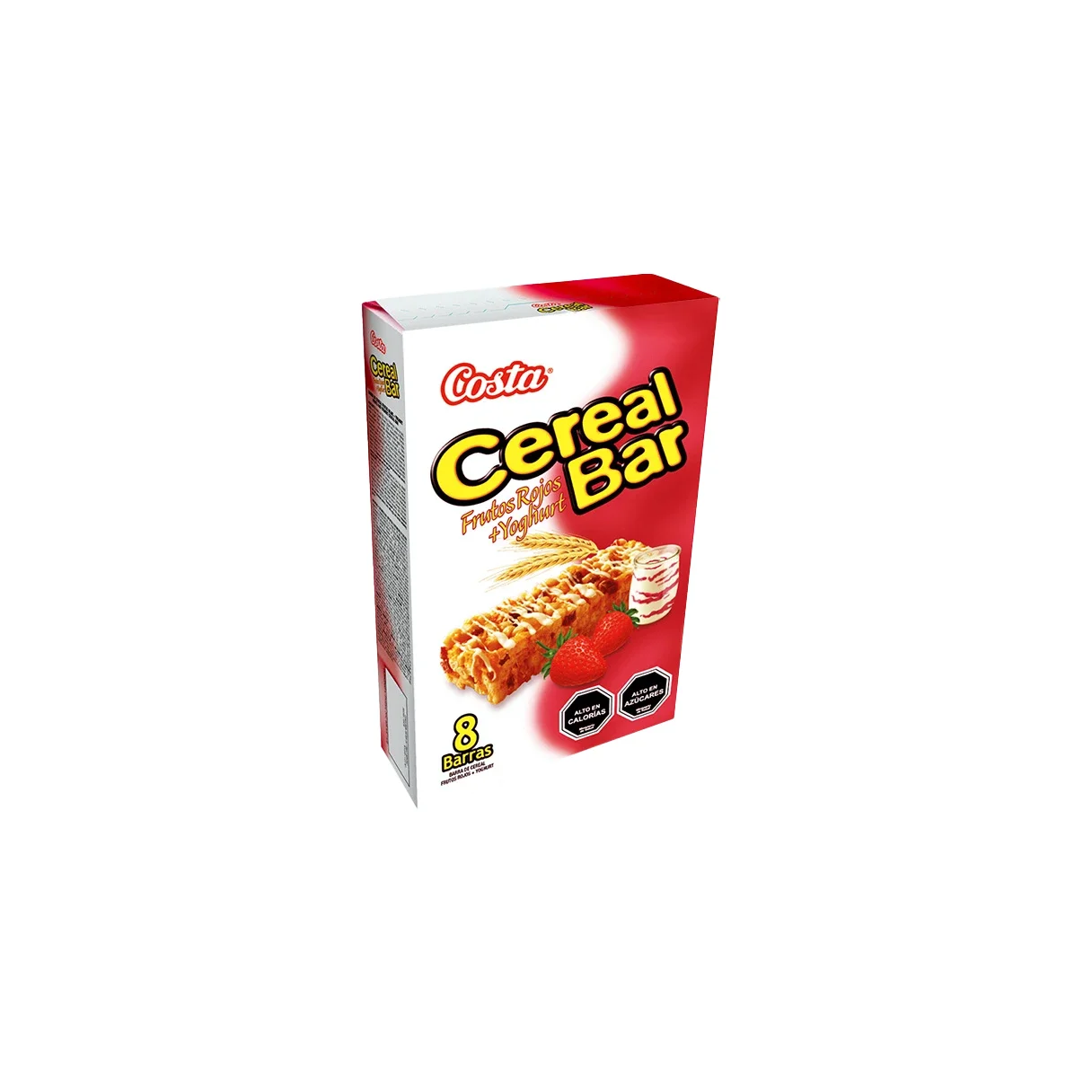 Barra de Cereal Costa Frutos Rojos + Yogurt 8 Unidades