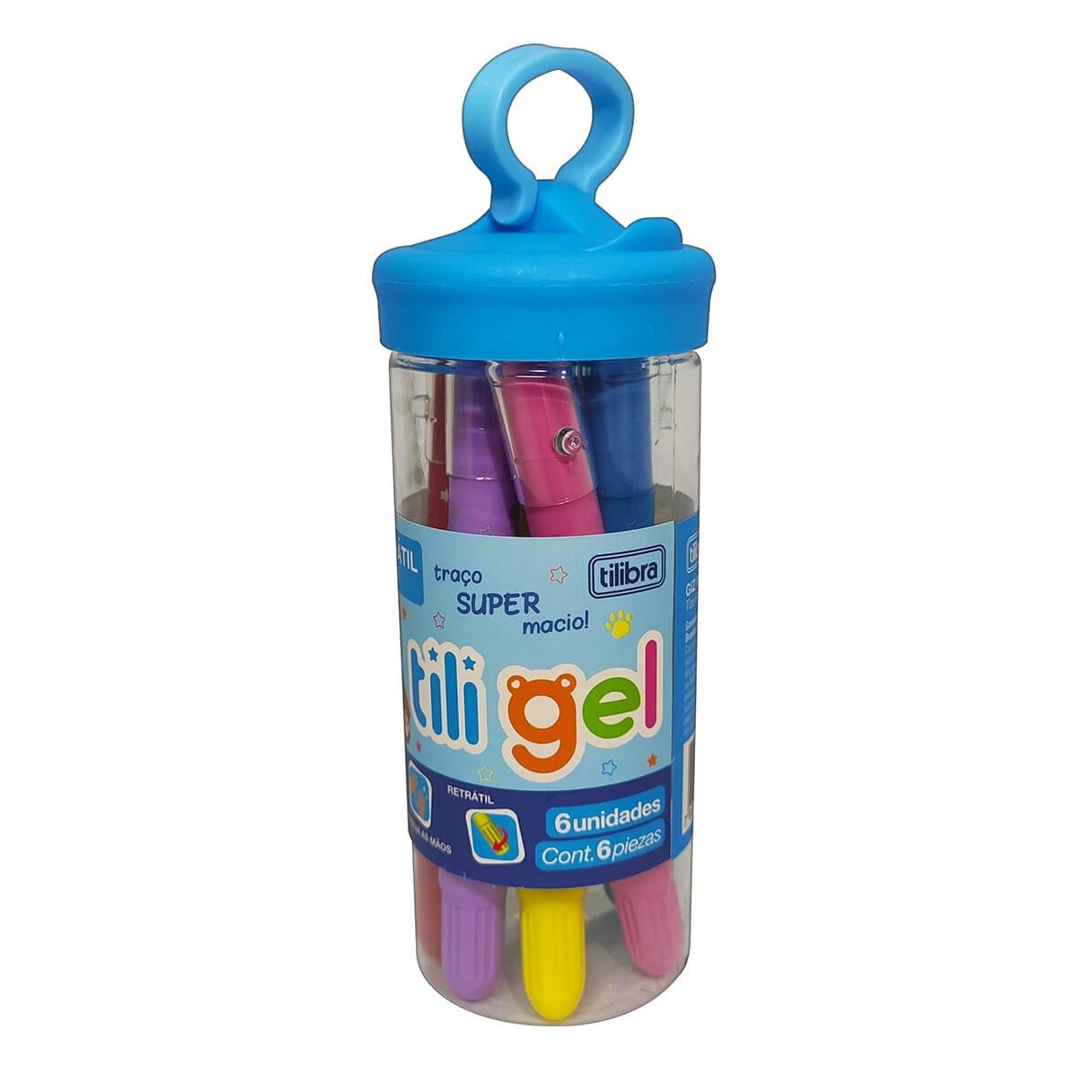 Plumones Tilibra Tili Gel 6 Colores