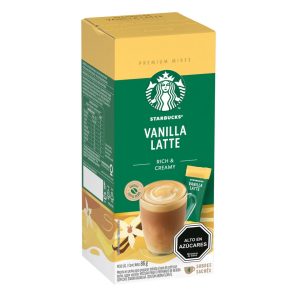 Café Instantáneo Starbucks Vainilla Latte 21.5 g 4 Sobres