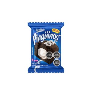 Pingüinos Marinela Chocolate Relleno y Glass 40 Gr