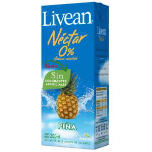 Jugo Natural Livean Piña 200 ml 6 Unidades