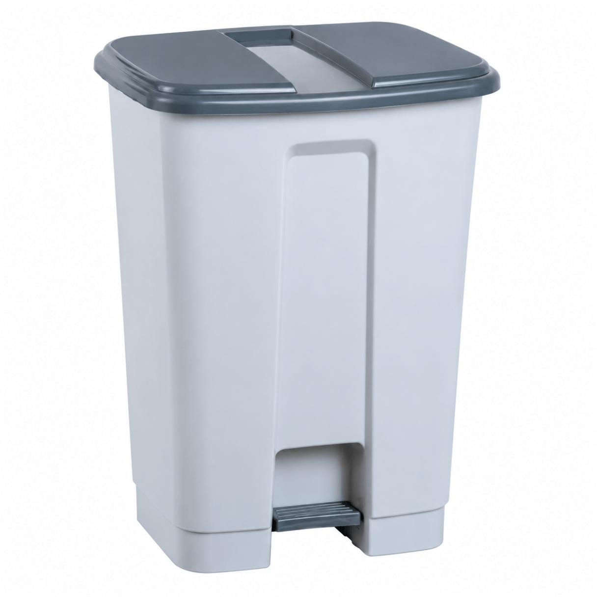 Basurero Secowash con Tapa y Pedal 25 L Gris