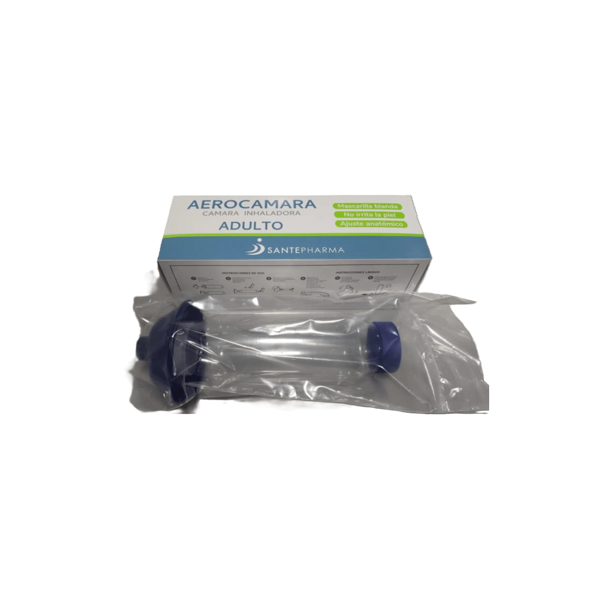 Aerocámara Inhaladora Santepharma Adulto