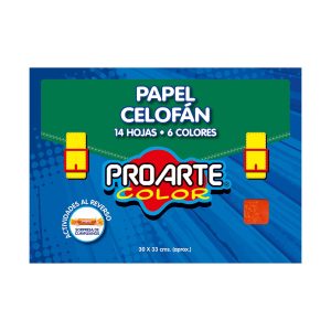 Carpeta Proarte Color Papel Celofán 6 Colores 14 Hojas