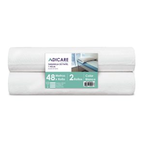 Sabanilla Adicare 2 Rollos 50 cm x 48 m Blanco