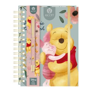 Libreta Ascott Winnie The Pooh 16×21 cm + Bolígrafo