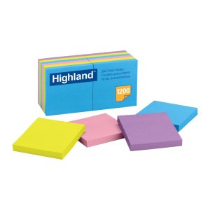Nota Adhesiva Highland 654-9 1200 Hojas Neón