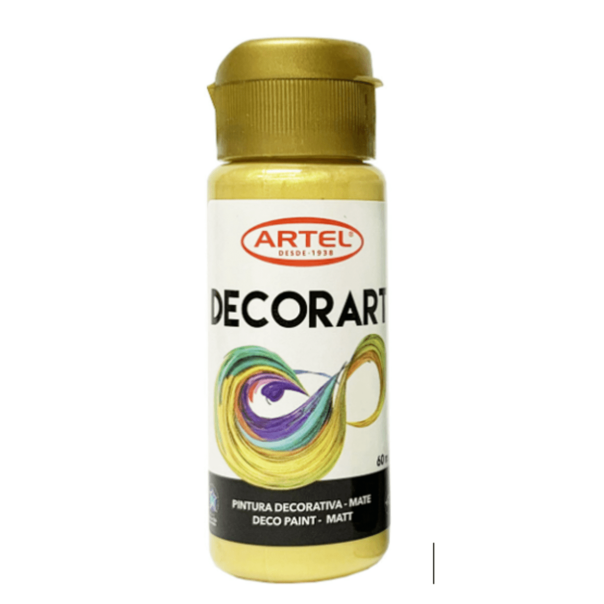 Pintura Decorativa Artel Mate Oro 60 ml