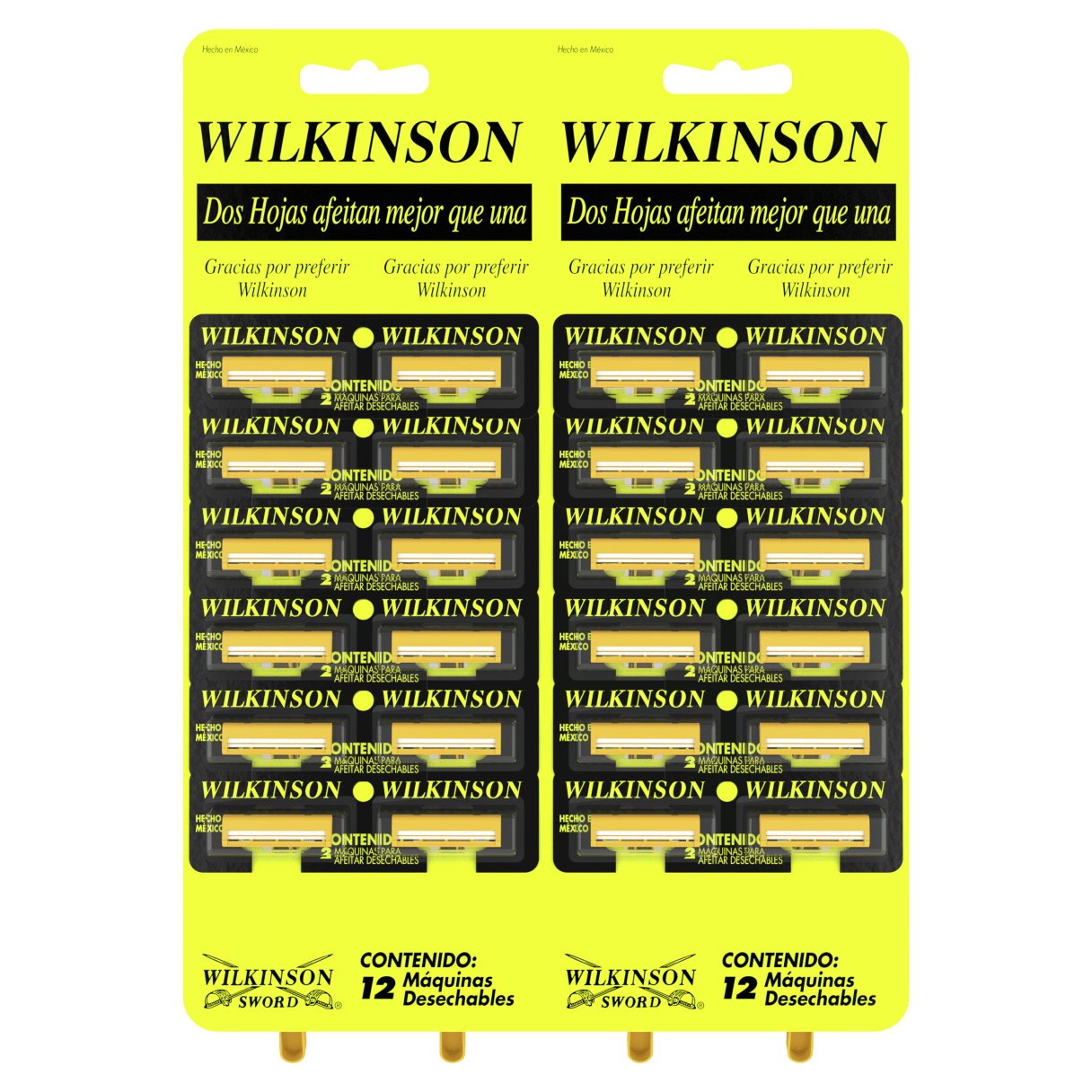 Máquina de Afeitar Wilkinson 2 Hojas Tira de 24 Unidades