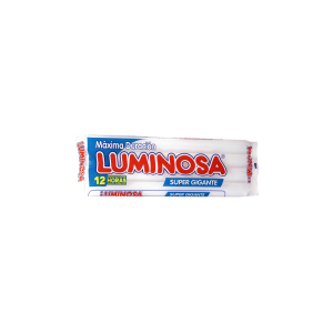 Vela Luminosa Arela Super gigante Blanquicino Paquete 4 Unidades