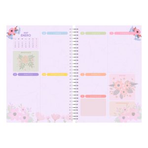 Agenda Ascott Flowered 2027 con Espiral 160 Hojas