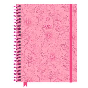 Agenda Ascott Flowered 2027 con Espiral 160 Hojas
