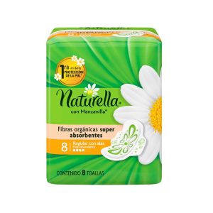 Toalla Higiénica Naturella Manzanilla 20 Paquetes de 8 Unidades