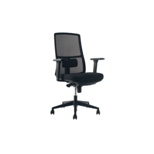 Silla Ejecutiva Meyer Tela sin Cabezal Negro