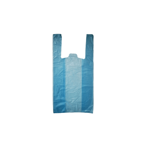 Bolsa Camiseta Superior 35×45 cm Azul Paquete de 500 Unidades